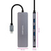 HUB USB-C/M A 3xUSB3.0/H + 1xUSB-C/H ALUMINIO 10CM-CN2 HUB USB-C/M A 3xUSB3.0/H + 1xUSB-C/H ALUMINIO 10CM