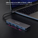 HUB USB-C/M A 3xUSB3.0/H + 1xUSB-C/H ALUMINIO 10CM-CN2 HUB USB-C/M A 3xUSB3.0/H + 1xUSB-C/H ALUMINIO 10CM