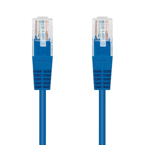 CABLE RED LATIGUILLO RJ45 CAT.6 UTP AWG24 AZUL 0.5 M