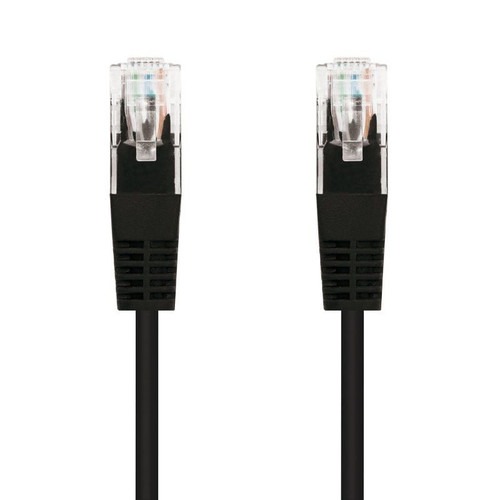 CABLE RED LATIGUILLO RJ45 CAT.6 UTP AWG24 NEGRO 25 CM