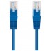 CABLE RED LATIGUILLO RJ45 CAT.6 UTP AWG24, 0.30M AZUL NANOCABLE