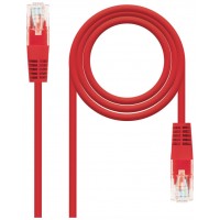 CABLE RED LATIGUILLO RJ45 CAT.6 UTP AWG24,3M ROJO NANOCABLE