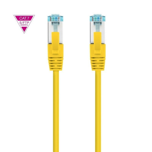 NANOCABLE CABLE RED CAT.7 LSZH SFTP PIMF AWG26 AMARILLO 1 M