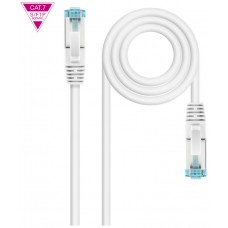 CABLE RED LATIGUILLO RJ45 CAT.7 LSZH SFTP PIMF AWG26 2.0M NANOCABLE BLANCO