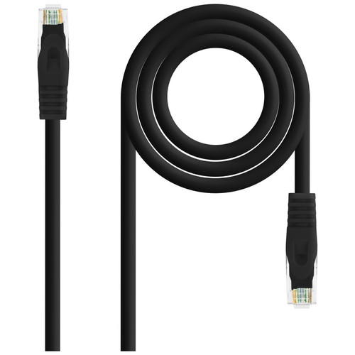 NANOCABLE CABLE RED LATIGUILLO RJ45 LSZH CAT.6A UTP AWG24, NEGRO, 25 CM-SX0 NANOCABLE CABLE RED LATIGUILLO RJ45 LSZH CAT.6A UTP AWG24, NEGRO, 25 CM
