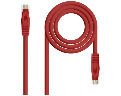 CABLE RED LATIGUILLO RJ45 LSZH CAT.6A UTP AWG24 ROJO