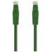 CABLE RED LATIGUILLO RJ45 CAT.6A LSZH UTP AWG24, 0.30M VERDE NANOCABLE