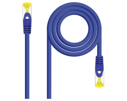 Nanocable Cable de red latiguillo RJ45 LSZH Cat.6A SFTP AWG26, Azul, 2.0 m