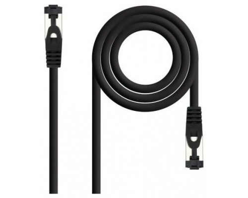 Nanocable Cable red Cat. 8.1 2GHZ SSTP Negro 1m