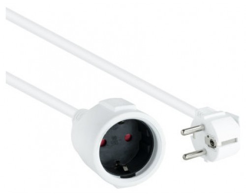 CABLE ALIMENTACION ALARGADOR SCHUKO 3 M BLANCO NANOCABLE (Espera 4 dias)