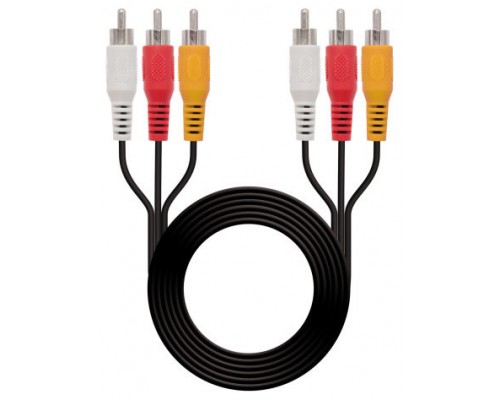 NANOCABLE CABLE AUDIO VIDEO, 3XRCA/M-3XRCA/M, 30 M (10.24.0830)