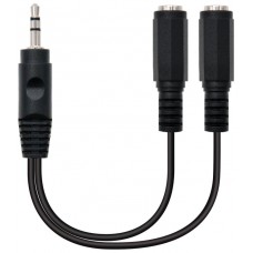 Nanocable Cable Audio Estéreo 2Jack 3.5H Jack 3.5M