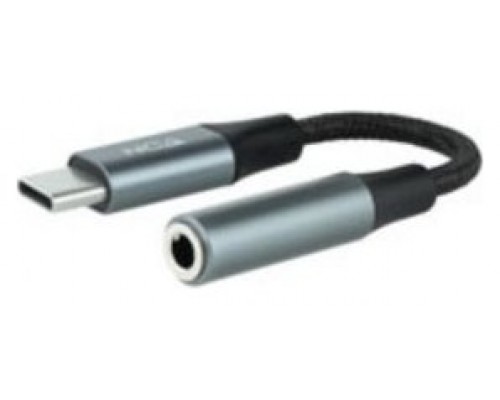 Nanocable Adaptador Audio USB-C/M a Jack/H, Gris