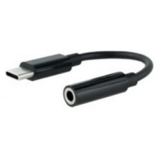 Nanocable Adaptador Audio USB-C/M a Jack/H, Negro