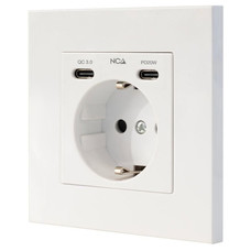 Nanocable Base Pared toma SCHUKO 2USB Max .2.4A-IA2 Nanocable Base Pared toma SCHUKO 2USB Max .2.4A