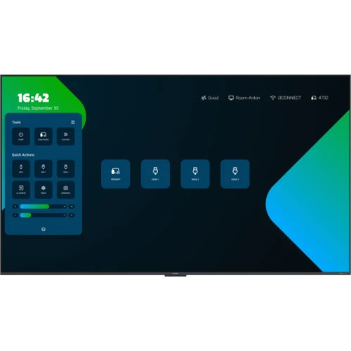 I3 CONNECT MONITOR LFD QLED 85". 550 CD/M2. LOCAL DIMMING. LCD MATRIX. ANDROID 14. SENSOR DE LUZ AMBIENTAL. 50W AUDIO DOLBY ATMOS (2X15W STEREO Y 1X20W SUBWOOFER. DOBLE WIFI (WI-FI 5 Y WI-FI 6). ENERGY STAR 8.0 / NO INCLUYE SOPORTE (10010953)-MR242 I3 CONNECT MONITOR LFD QLED 85". 550 CD/M2. LOCAL DIMMING. LCD MATRIX. ANDROID 14. SENSOR DE LUZ AMBIENTAL. 50W AUDIO DOLBY ATMOS (2X15W STEREO Y 1X20W SUBWOOFER. DOBLE WIFI (WI-FI 5 Y WI-FI 6). ENERGY STAR 8.0 / NO INCLUYE SOPORTE (10010953)