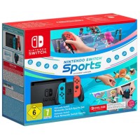 Consola nintendo switch azul neon rojo