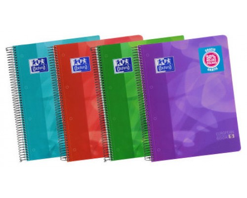 Oxford Lagoon EuropeanBook 5 cuaderno y block A4+ 120 hojas Colores surtidos (MIN5) (Espera 4 dias)