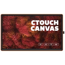 CTOUCH Canvas 189,3 cm (74.5") 3840 x 2160 Pixeles Multi-touch Naranja, Negro
