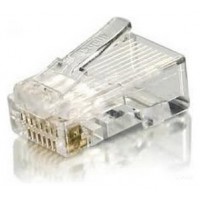 KIT 100 CONECTORES RJ45 EQUIP CATEGORIA 6 CON GUIA