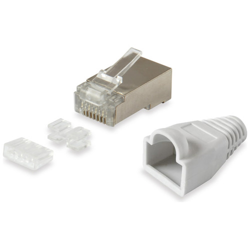 KIT 100 CONECTORES RJ45 EQUIP CATEGORIA 6 FTP CON GUIA