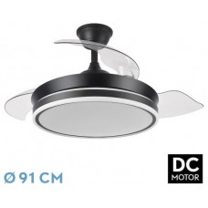 Ventilador dc bayomo negro 72w 7200lm