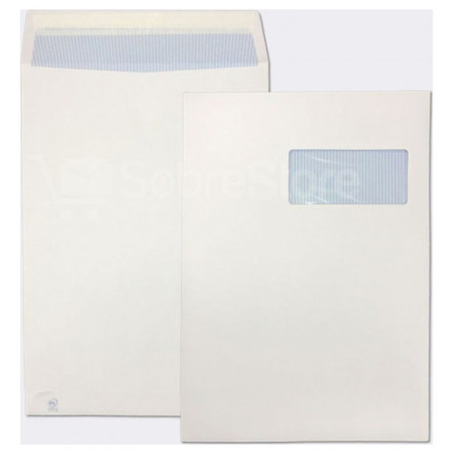CAJA 250 BOLSAS DIN C4 (229X324) OFSSET BLANCO 100 GRS. V.D. 50X110 B.220 D.20 AUTOSAM AUTOADHESIVO CON TIRA SILICONA SAM 148900