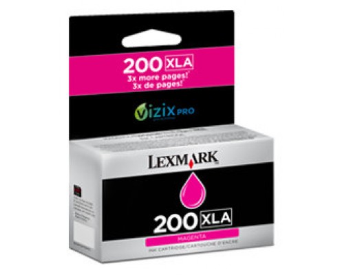 Lexmark Cartucho de tinta magenta Alto Rendimiento 200XLA
