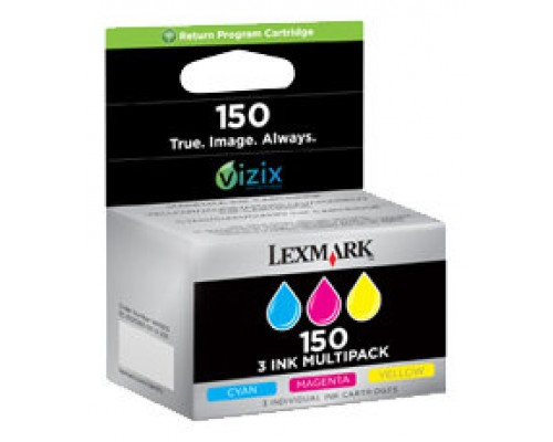 Lexmark Pack 3 cartuchos color (CMY) Retornables 150