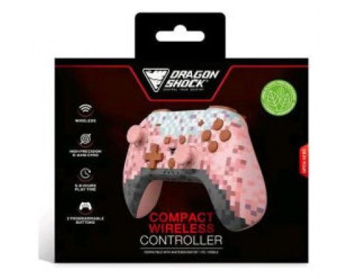 DRAGONSHOCK - POPTOP COMPACT BT WIRELESS CONTROLLER PINK CUBE FOR PC & MOBILE/ COMPATIBLE NINTENDO SWITCH & SWITCH 2