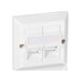 PLACA FRONTAL UNIVERSAL EQUIP ROSETA KEYSTON 2 PUERTOS