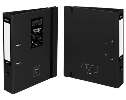 ARCHIVADOR A4 65MM EN POLYFOAM UNEQUAL MINIMAL NEGRO GRAFOPLAS 17262810 (Espera 4 dias)