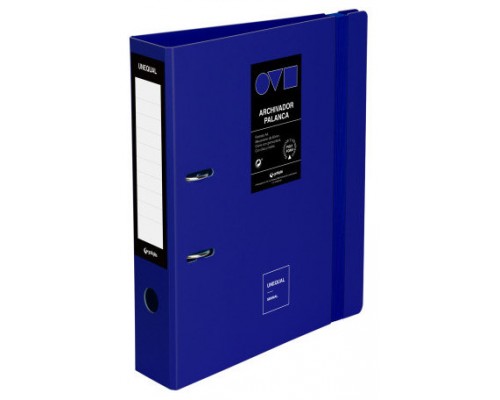 ARCHIVADOR A4 65MM EN POLYFOAM UNEQUAL MINIMAL AZUL GRAFOPLAS 17262830