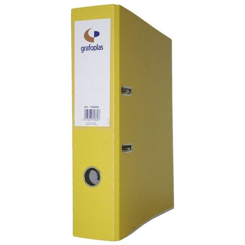 ARCHIVADOR PALANCA 45 COLOR AMARILLO A4 LOMO ESTRECHO 290X320X55 GRAFOPLAS 17269360 (MIN12) (Espera 4 dias)-SX1 ARCHIVADOR PALANCA 45 COLOR AMARILLO A4 LOMO ESTRECHO 290X320X55 GRAFOPLAS 17269360 (MIN12) (Espera 4 dias)