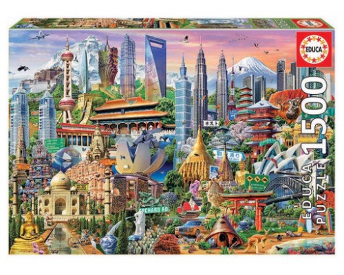 Educa Asia Landmarks Puzzle rompecabezas 1500 pieza(s) (Espera 4 dias)