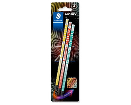 BLISTER CON 3 L&Aacute;PICES DE GRAFITO NORIX HB STAEDTLER 181-HBBK3 (Espera 4 dias)