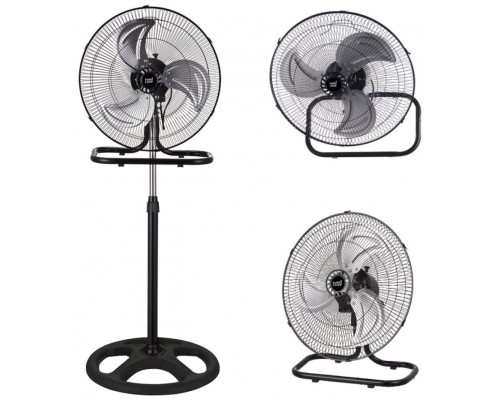 Ventilador 3 En 1 Recio Negro 50  3 Vel. 70w 3 Aspas