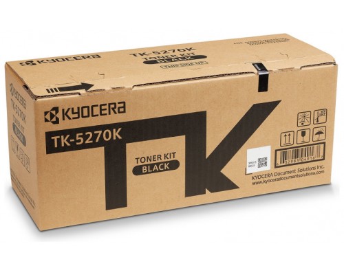 KYOCERA   TK5270K TONER NEGRO PARA ECOSYS M6230/6630cidn 8000pag