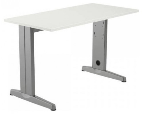 MESA DE OFICINA SERIE METAL 120X60 GRIS / BLANCO ROCADA 2000AC04 (Espera 4 dias)