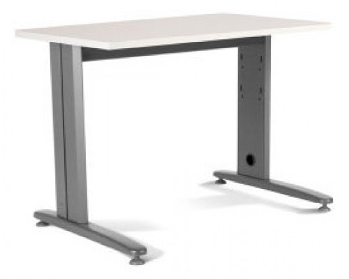 MESA DE OFICINA SERIE METAL 140X80 GRIS / BLANCO ROCADA 2001AC04 (Espera 4 dias)