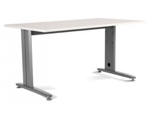 MESA DE OFICINA SERIE METAL 160X80 GRIS / BLANCO ROCADA 2002AC04 (Espera 4 dias)