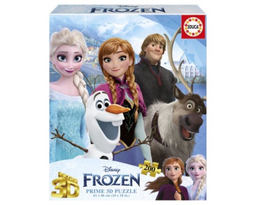 PUZZLE 3D 200 FROZEN "3D LENTICULAR PUZZLE" EDUCA BORRAS 20047 (Espera 4 dias)