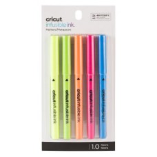 Cricut 2006258 rotulador Fino Azul, Verde, Naranja, Rosa, Amarillo 5 pieza(s)