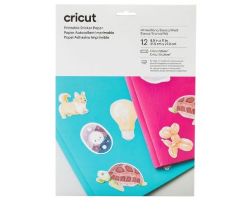 Cricut 2009491 etiqueta decorativa engomada Papel Blanco Desmontable