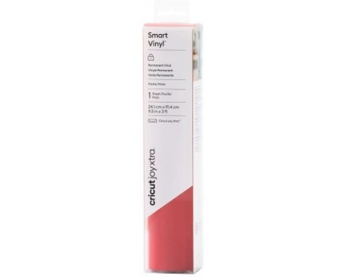 CRICUT SMART VINYL PERMANENT JOY XTRA 24,1X91,5CM 1 SHEET (RED)-MR1 CRICUT SMART VINYL PERMANENT JOY XTRA 24,1X91,5CM 1 SHEET (RED)