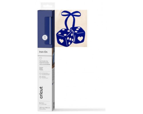 CRICUT FLOCKED IRON-ON BLUE 30X48CM