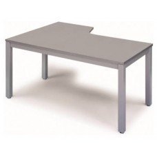 MESA DE OFICINA SERIE EXECUTIVE FORMA L DERECHA 160X120 GRIS / GRIS ROCADA 2051AD02 (Espera 4 dias)