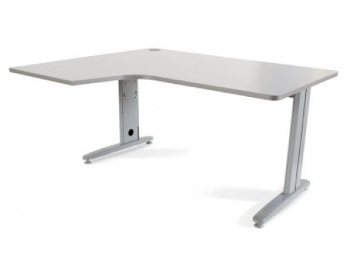 MESA DE OFICINA SERIE METAL FORMA L IZQUIERDA 160X120 GRIS / GRIS  ROCADA 2053AC02 (Espera 4 dias)