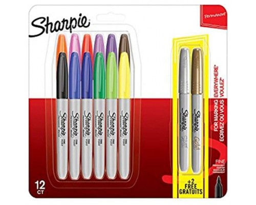 Sharpie 2061126 marcador permanente Metálico, Multicolor 14 pieza(s) (Espera 4 dias)
