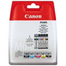 CANON PACK CARTUCHO TINTA 5 COLORES (CMYK/PGBK) CANON PGI-580 + CLI-581